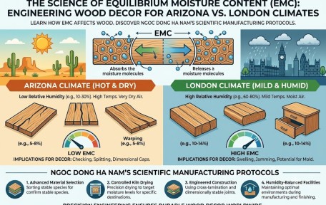 The Science of Equilibrium Moisture Content (EMC): Engineering Wood Decor for Arizona vs. London Climates